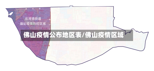 佛山疫情公布地区表/佛山疫情区域