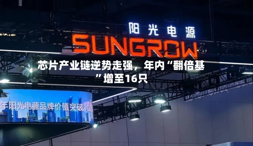 芯片产业链逆势走强，年内“翻倍基”增至16只
