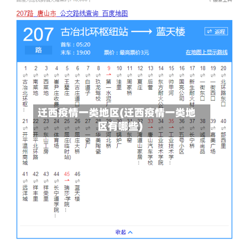 迁西疫情一类地区(迁西疫情一类地区有哪些)