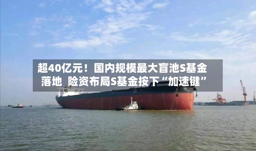 超40亿元！国内规模最大盲池S基金落地  险资布局S基金按下“加速键”