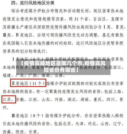 【疫情高峰地区是哪几个市,疫情高风险省份有哪些】