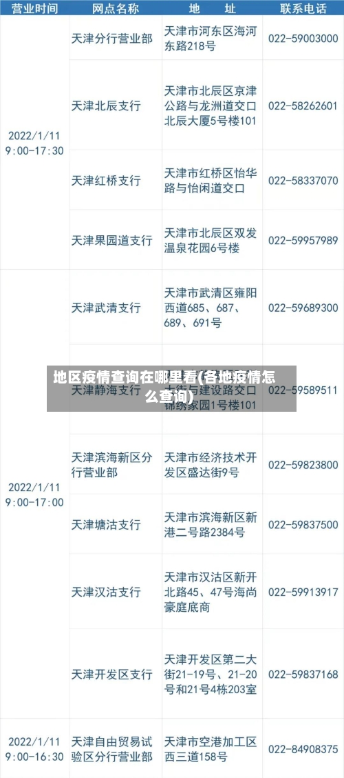 地区疫情查询在哪里看(各地疫情怎么查询)