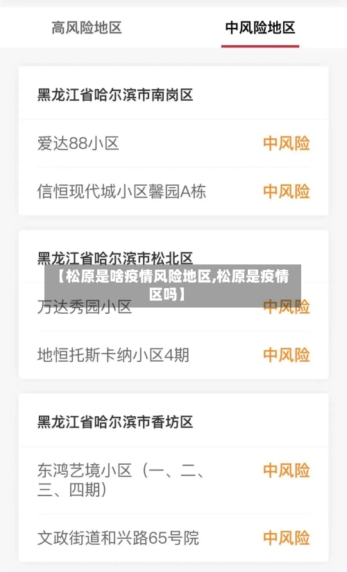 【松原是啥疫情风险地区,松原是疫情区吗】
