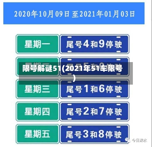 限号解谜51(2021年51车限号)