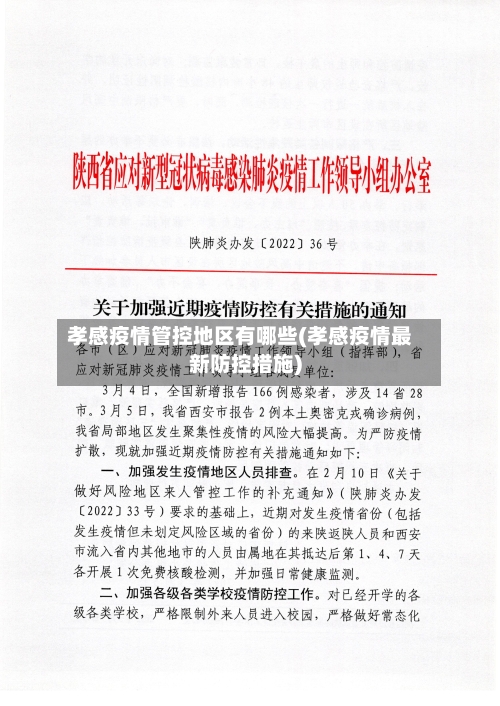 孝感疫情管控地区有哪些(孝感疫情最新防控措施)