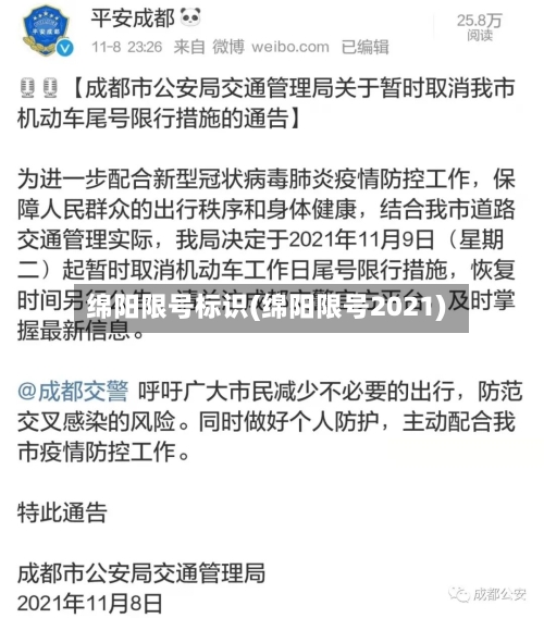 绵阳限号标识(绵阳限号2021)