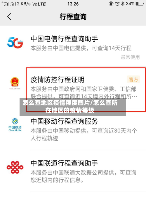 怎么查地区疫情程度图片/怎么查所在地区的疫情等级