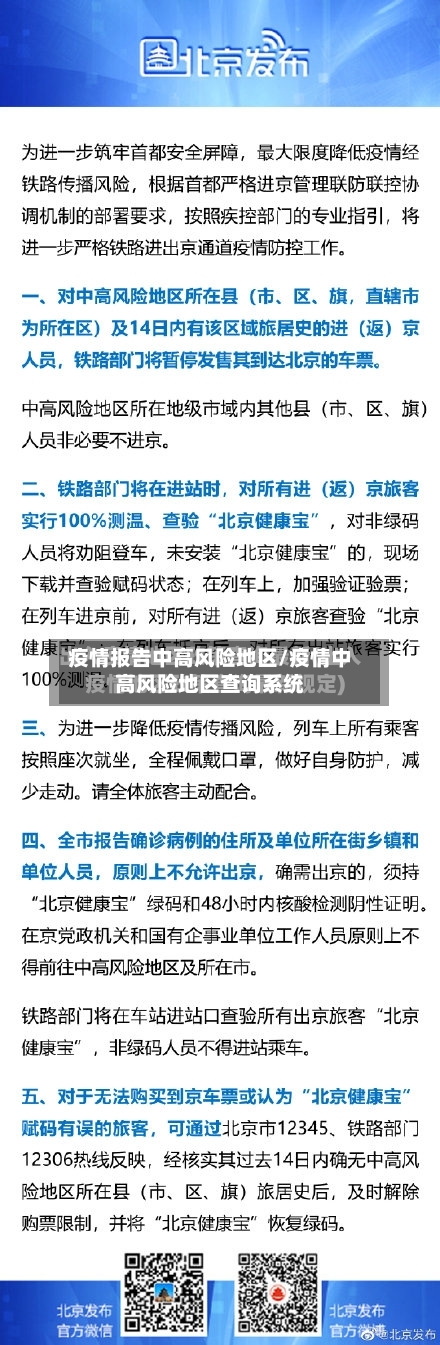 疫情报告中高风险地区/疫情中高风险地区查询系统