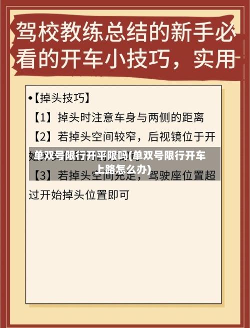 单双号限行开平限吗(单双号限行开车上路怎么办)