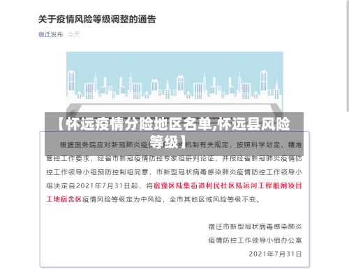 【怀远疫情分险地区名单,怀远县风险等级】