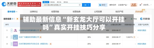 辅助最新信息“新玄龙大厅可以开挂吗”真实开挂技巧分享