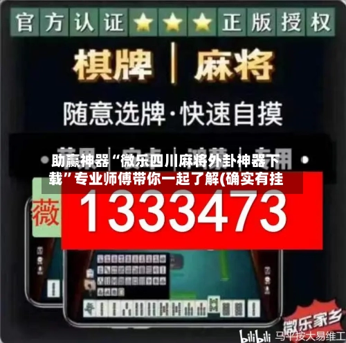助赢神器“微乐四川麻将外卦神器下载”专业师傅带你一起了解(确实有挂