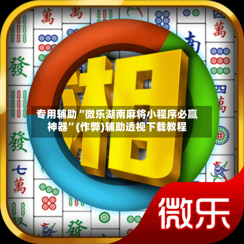 专用辅助“微乐湖南麻将小程序必赢神器”(作弊)辅助透视下载教程