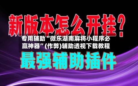 专用辅助“微乐湖南麻将小程序必赢神器”(作弊)辅助透视下载教程