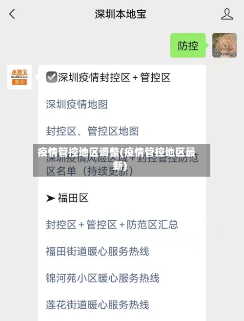 疫情管控地区调整(疫情管控地区最新)