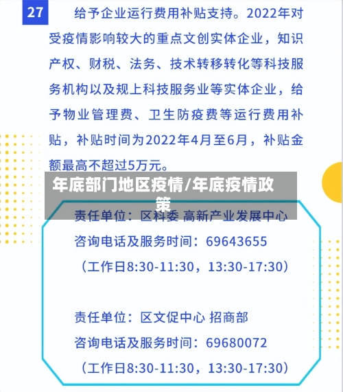 年底部门地区疫情/年底疫情政策