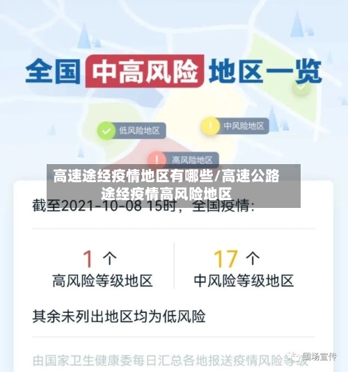 高速途经疫情地区有哪些/高速公路途经疫情高风险地区