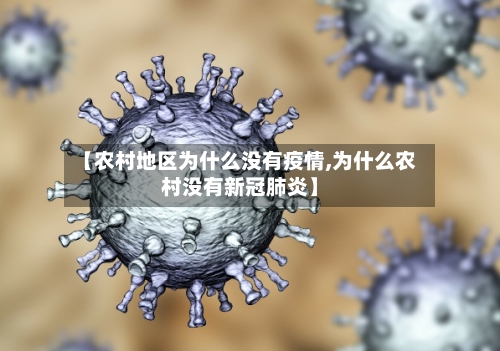 【农村地区为什么没有疫情,为什么农村没有新冠肺炎】