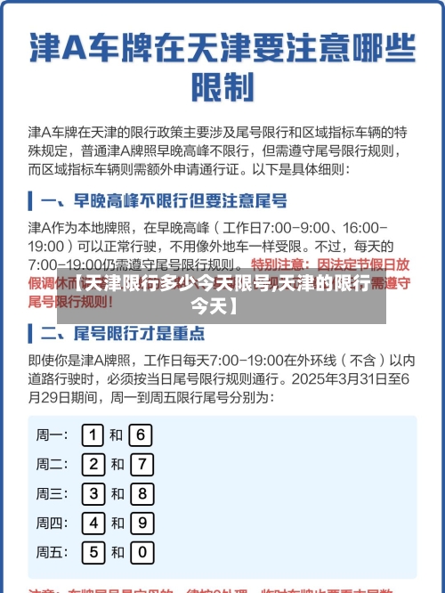 【天津限行多少今天限号,天津的限行今天】