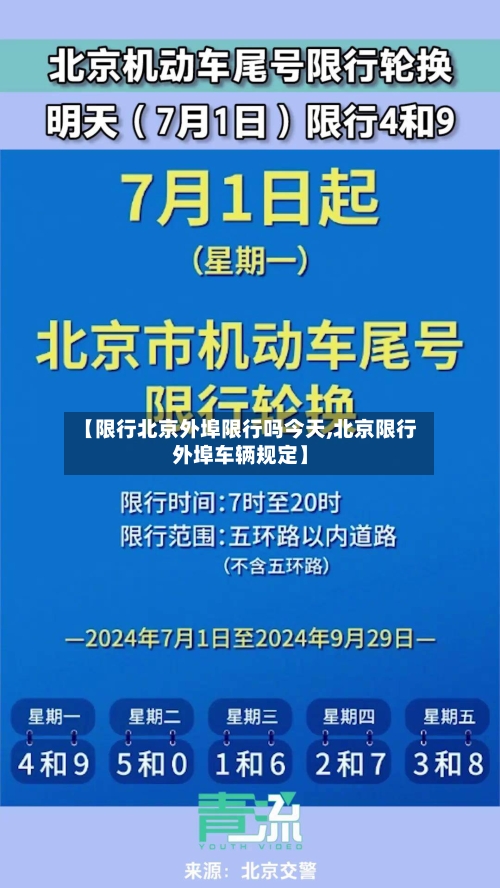 【限行北京外埠限行吗今天,北京限行外埠车辆规定】
