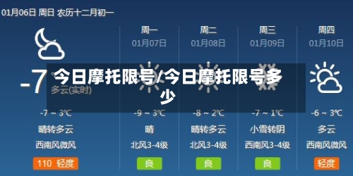今日摩托限号/今日摩托限号多少