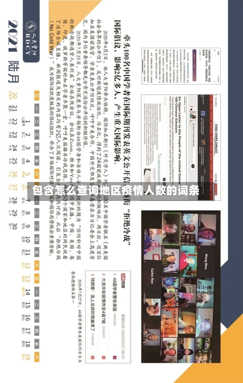 包含怎么查询地区疫情人数的词条