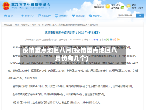 疫情重点地区八月(疫情重点地区八月份有几个)