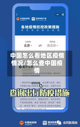 中国怎么看地区疫情情况/怎么查中国疫情