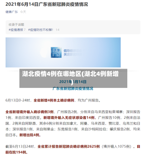 湖北疫情4例在哪地区(湖北4例新增)