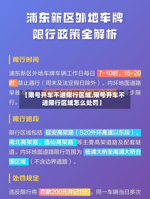 【限号开车不进限行区域,限号开车不进限行区域怎么处罚】