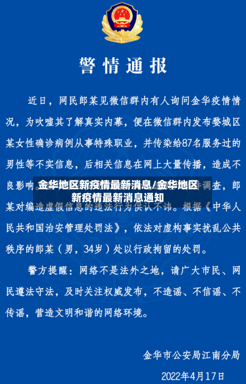 金华地区新疫情最新消息/金华地区新疫情最新消息通知