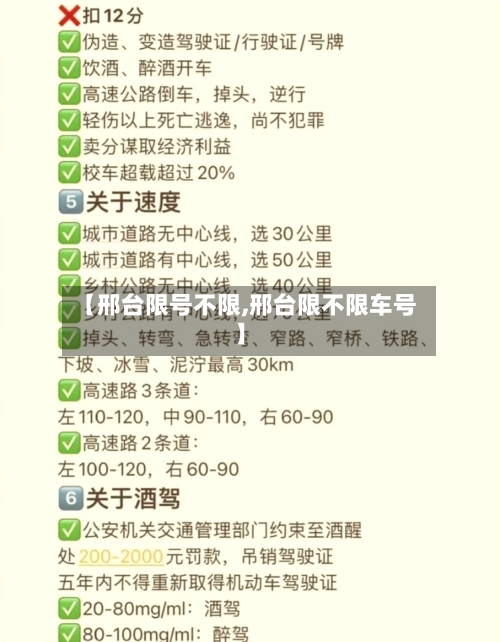 【邢台限号不限,邢台限不限车号】