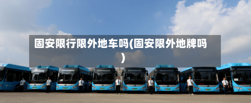 固安限行限外地车吗(固安限外地牌吗)