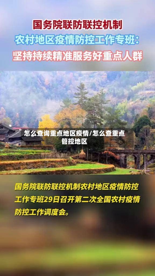 怎么查询重点地区疫情/怎么查重点管控地区