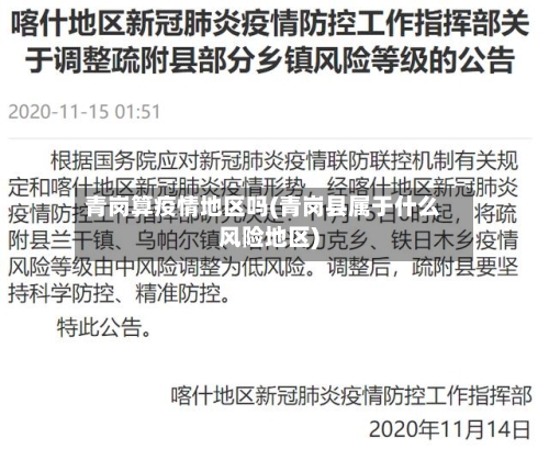青岗算疫情地区吗(青岗县属于什么风险地区)