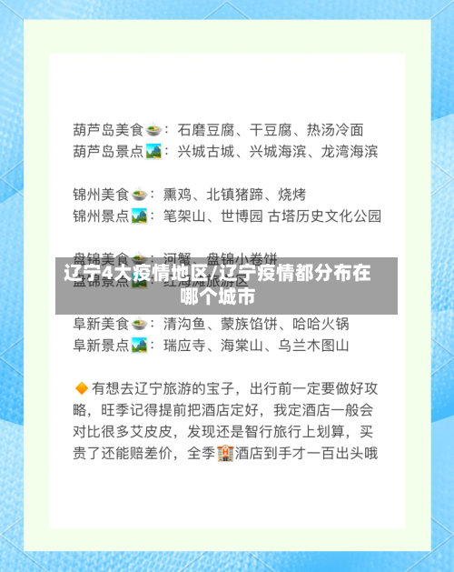 辽宁4大疫情地区/辽宁疫情都分布在哪个城市