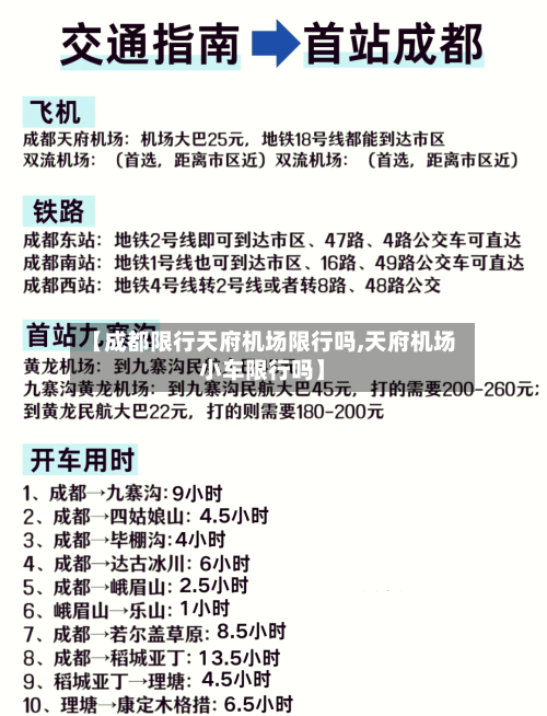 【成都限行天府机场限行吗,天府机场小车限行吗】