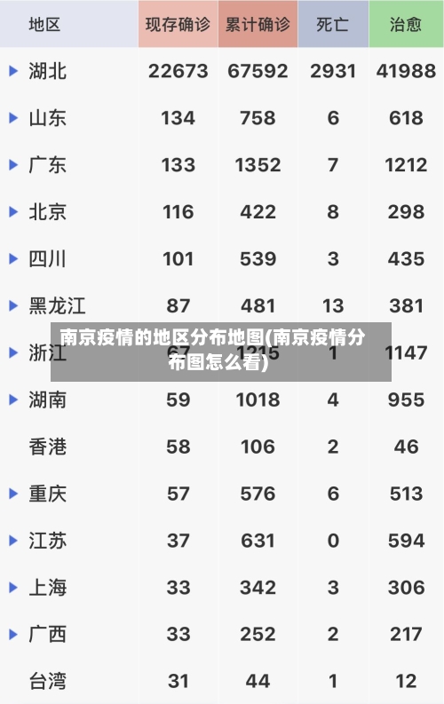 南京疫情的地区分布地图(南京疫情分布图怎么看)