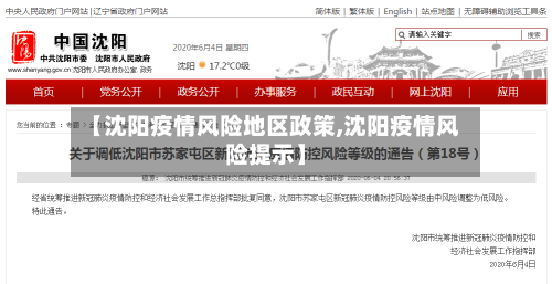 【沈阳疫情风险地区政策,沈阳疫情风险提示】