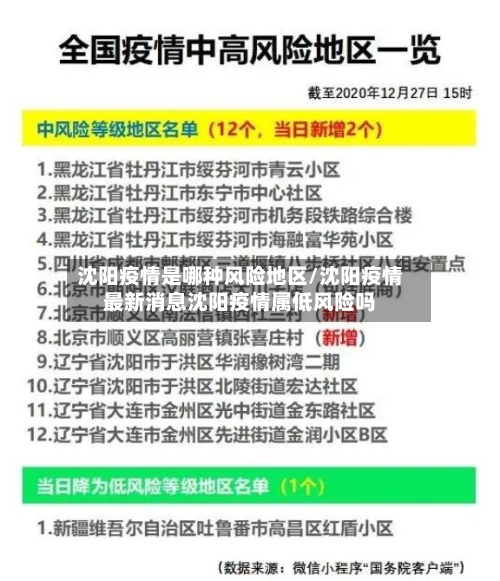 沈阳疫情是哪种风险地区/沈阳疫情最新消息沈阳疫情属低风险吗