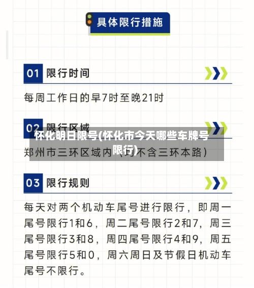 怀化明日限号(怀化市今天哪些车牌号限行)
