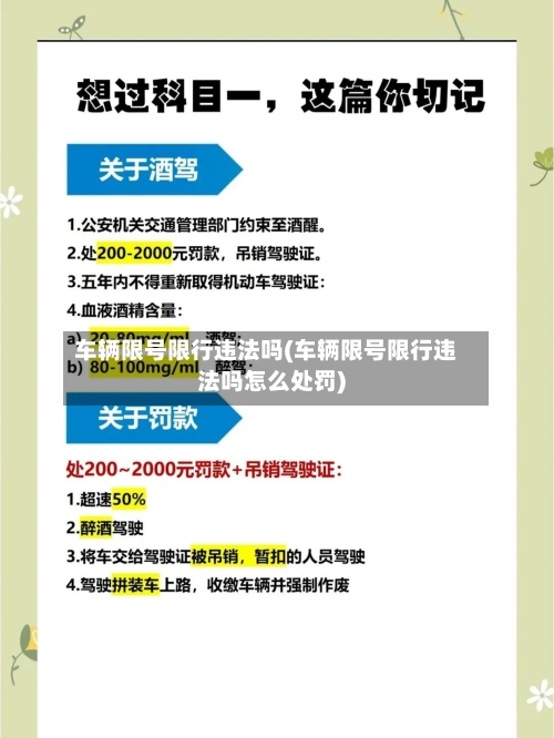 车辆限号限行违法吗(车辆限号限行违法吗怎么处罚)