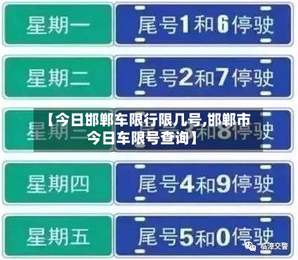 【今日邯郸车限行限几号,邯郸市今日车限号查询】