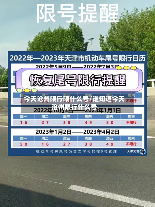 今天沧州限行限什么号/谁知道今天沧州限行什么号