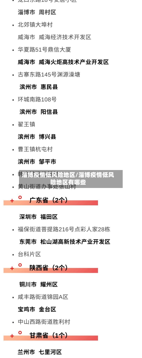 淄博疫情低风险地区/淄博疫情低风险地区有哪些