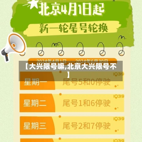 【大兴限号嘛,北京大兴限号不】