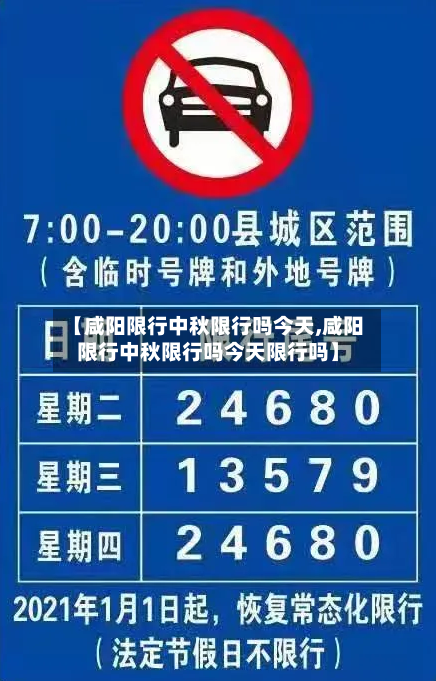 【咸阳限行中秋限行吗今天,咸阳限行中秋限行吗今天限行吗】