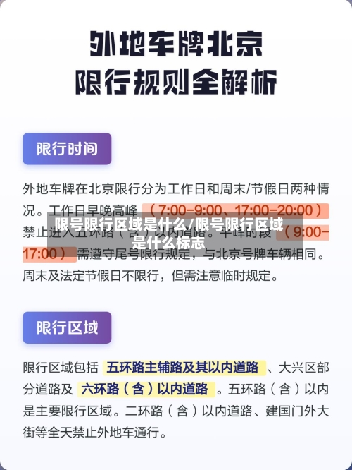 限号限行区域是什么/限号限行区域是什么标志