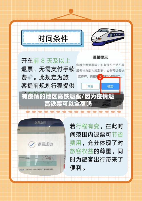 有疫情的地区高铁退票/因为疫情退高铁票可以全额吗
