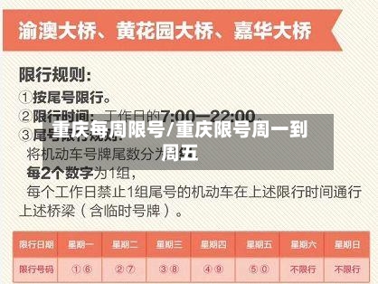 重庆每周限号/重庆限号周一到周五